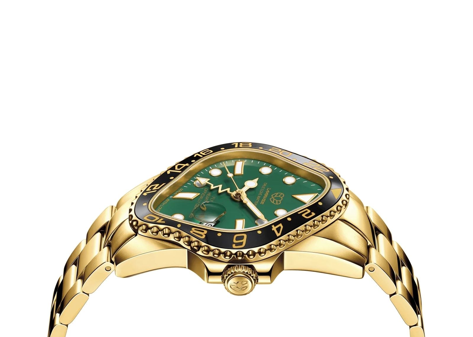 Laarvee Golden Precision Steel Black & Green GMT