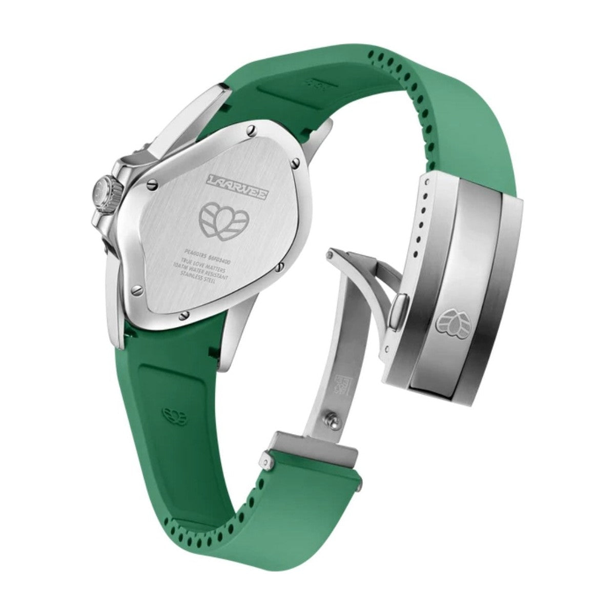 Laarvee Green Fluoroelastomer Strap Green & Green