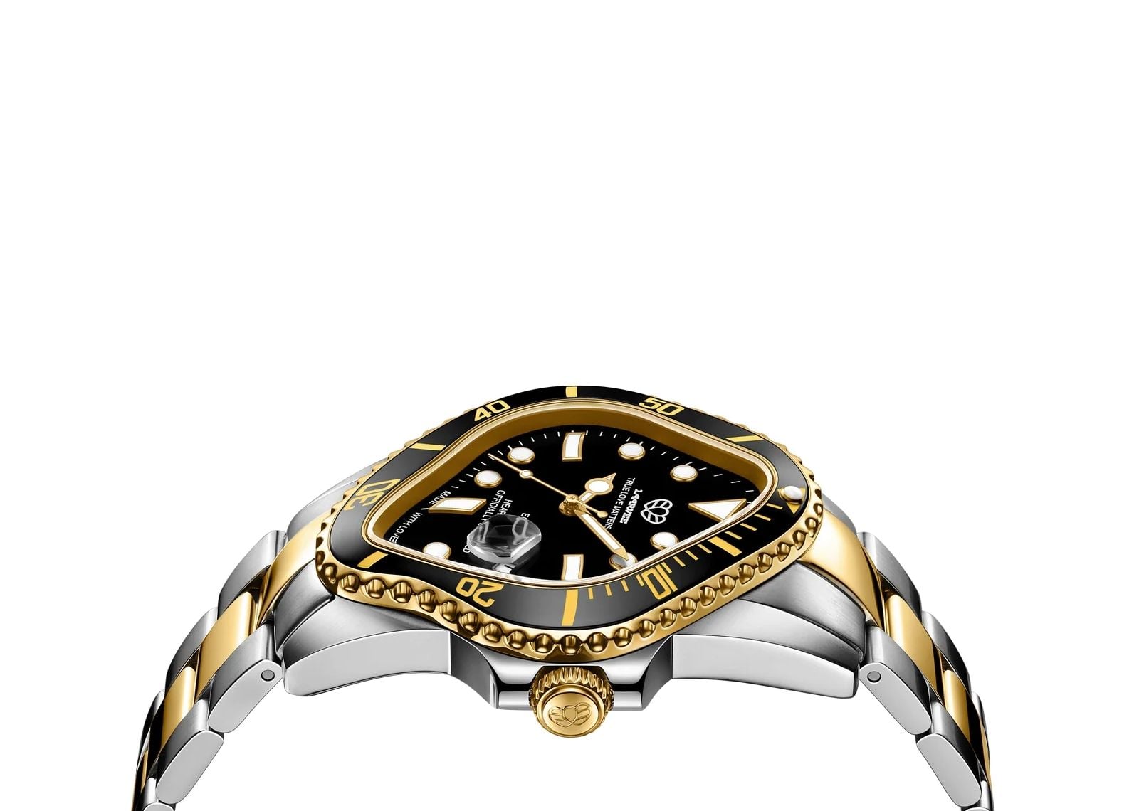 Laarvee Silver Golden Precision Steel Black & Black