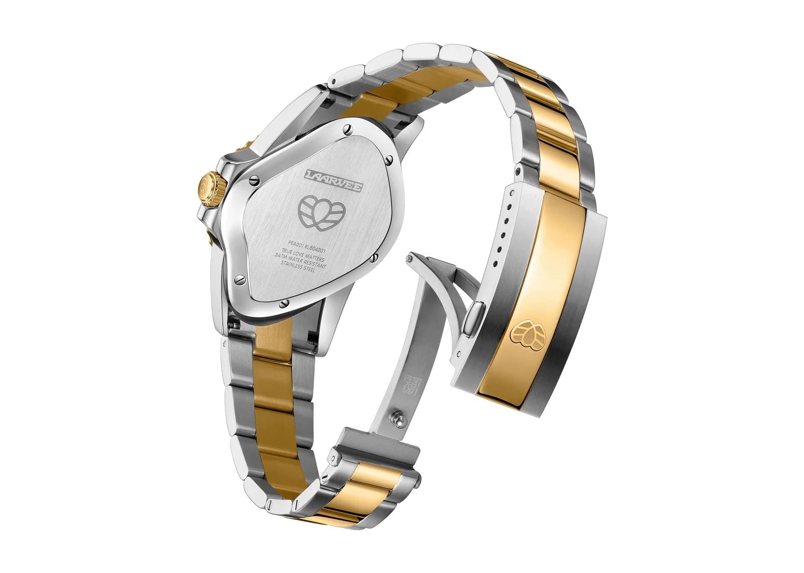 Laarvee Silver Golden Precision Steel Black & Black