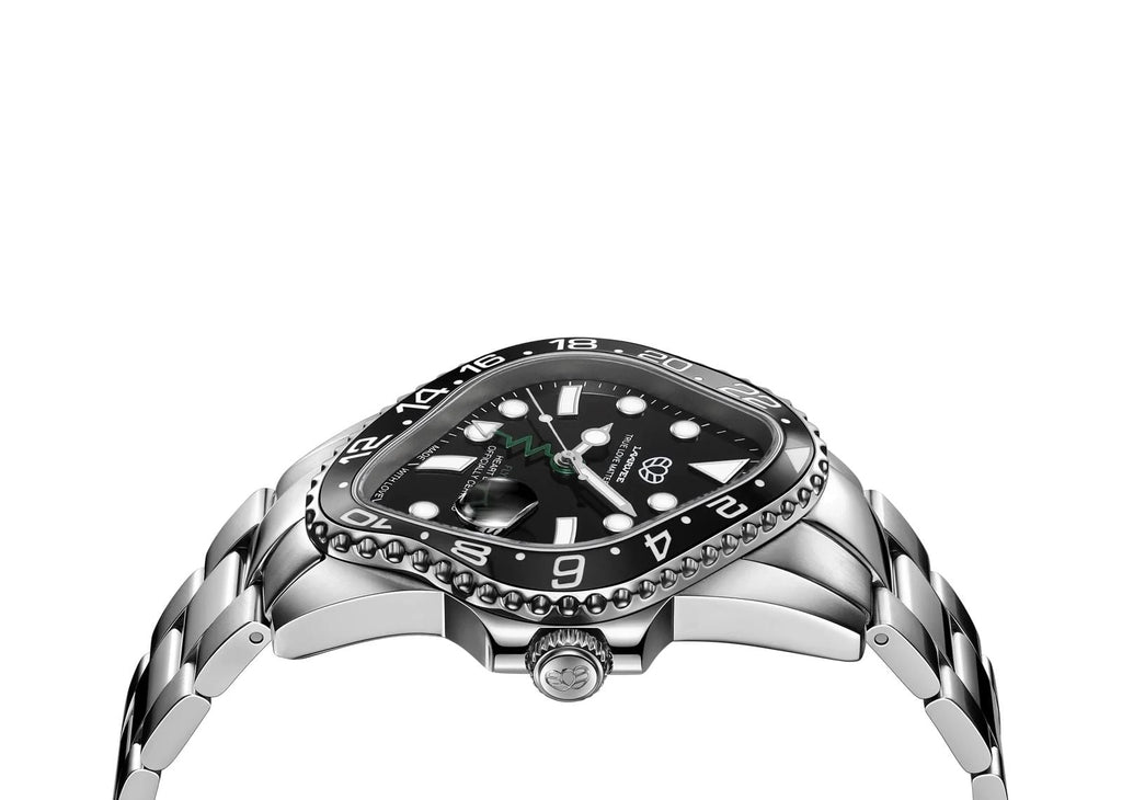 Laarvee Silver Precision Steel Black Black & Black GMT