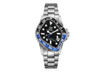 Laarvee Silver Precision Steel Black Blue & Black GMT