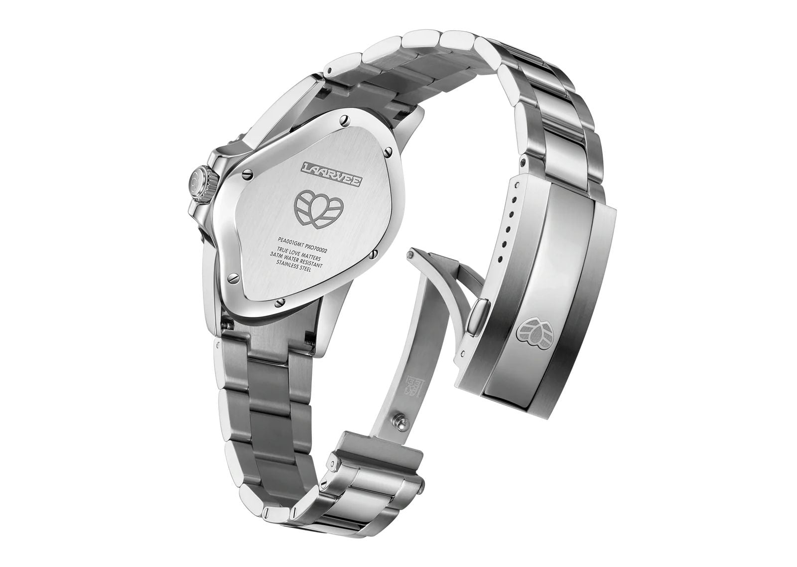 Laarvee Silver Precision Steel Black Blue & Black GMT