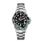 Laarvee Silver Precision Steel Black Green & Black GMT