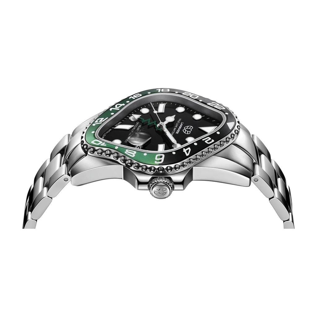 Laarvee Silver Precision Steel Black Green & Black GMT