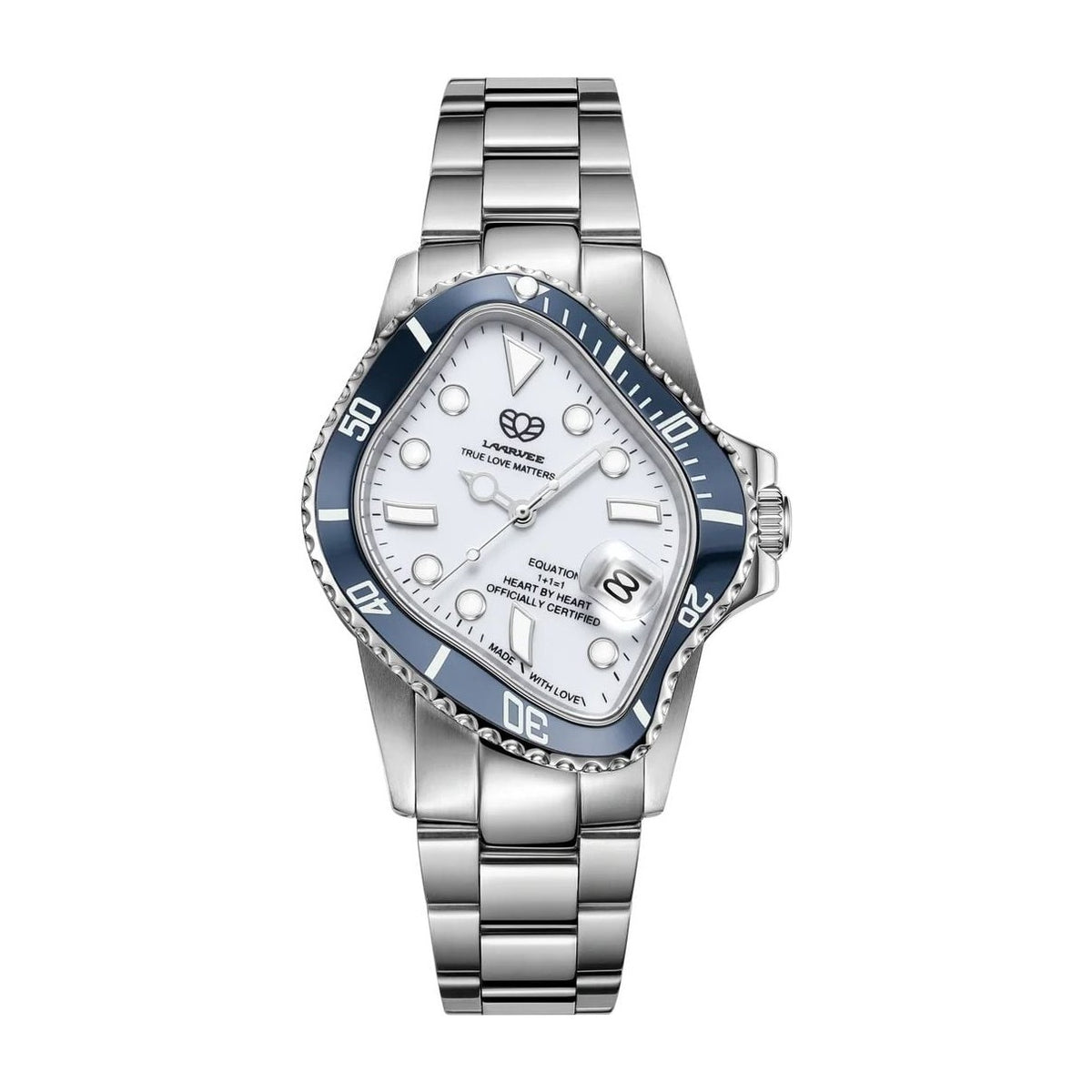 Laarvee Silver Precision Steel Blue & White