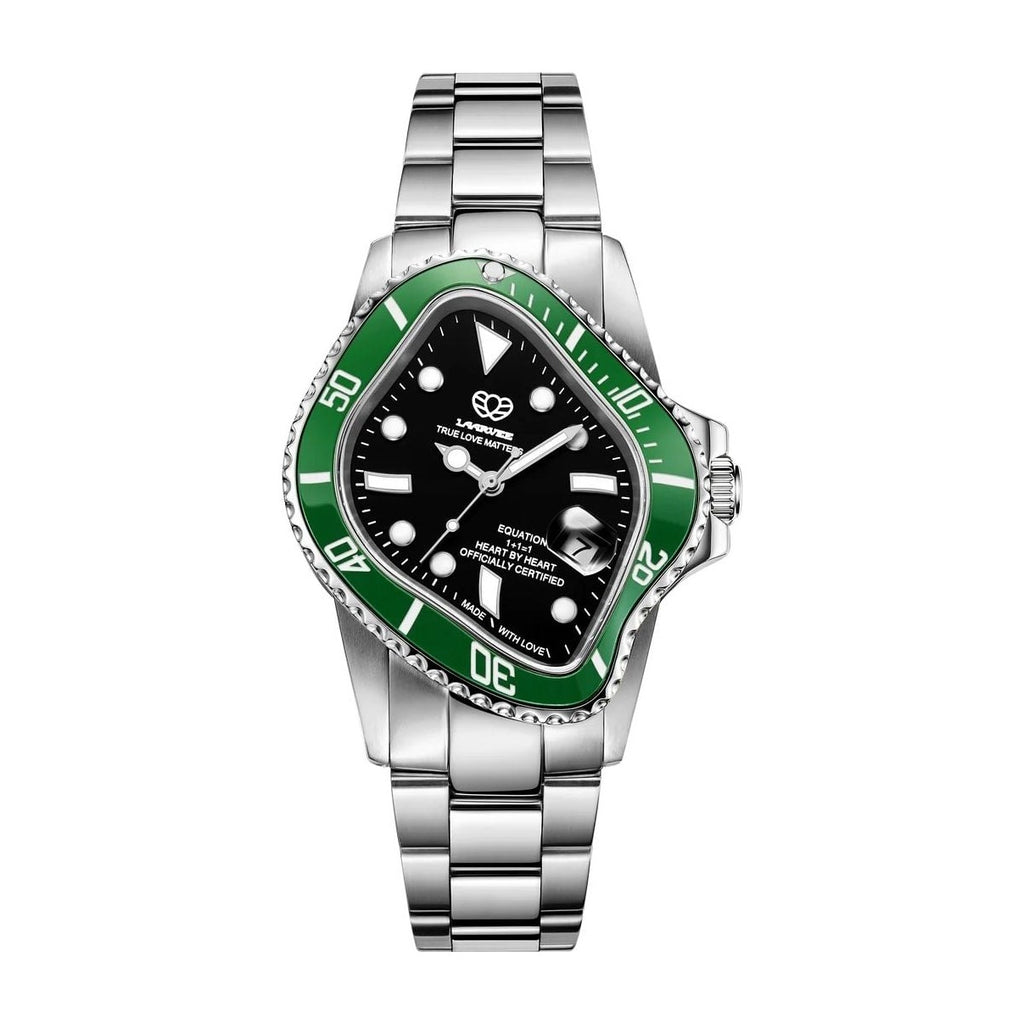 Laarvee Silver Precision Steel Green & Black