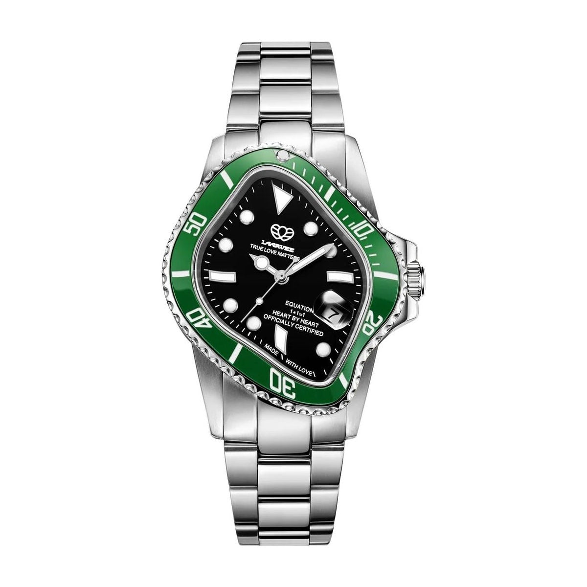 Laarvee Silver Precision Steel Green & Black