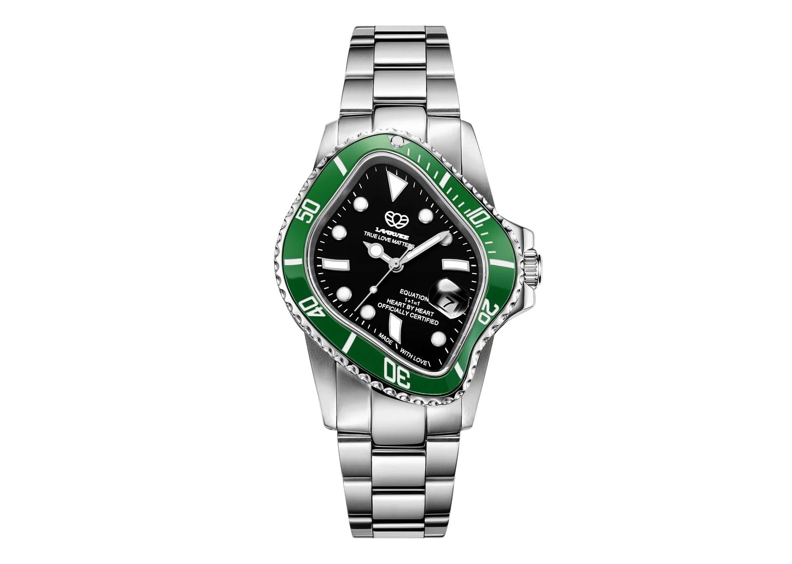 Laarvee Silver Precision Steel Green & Black
