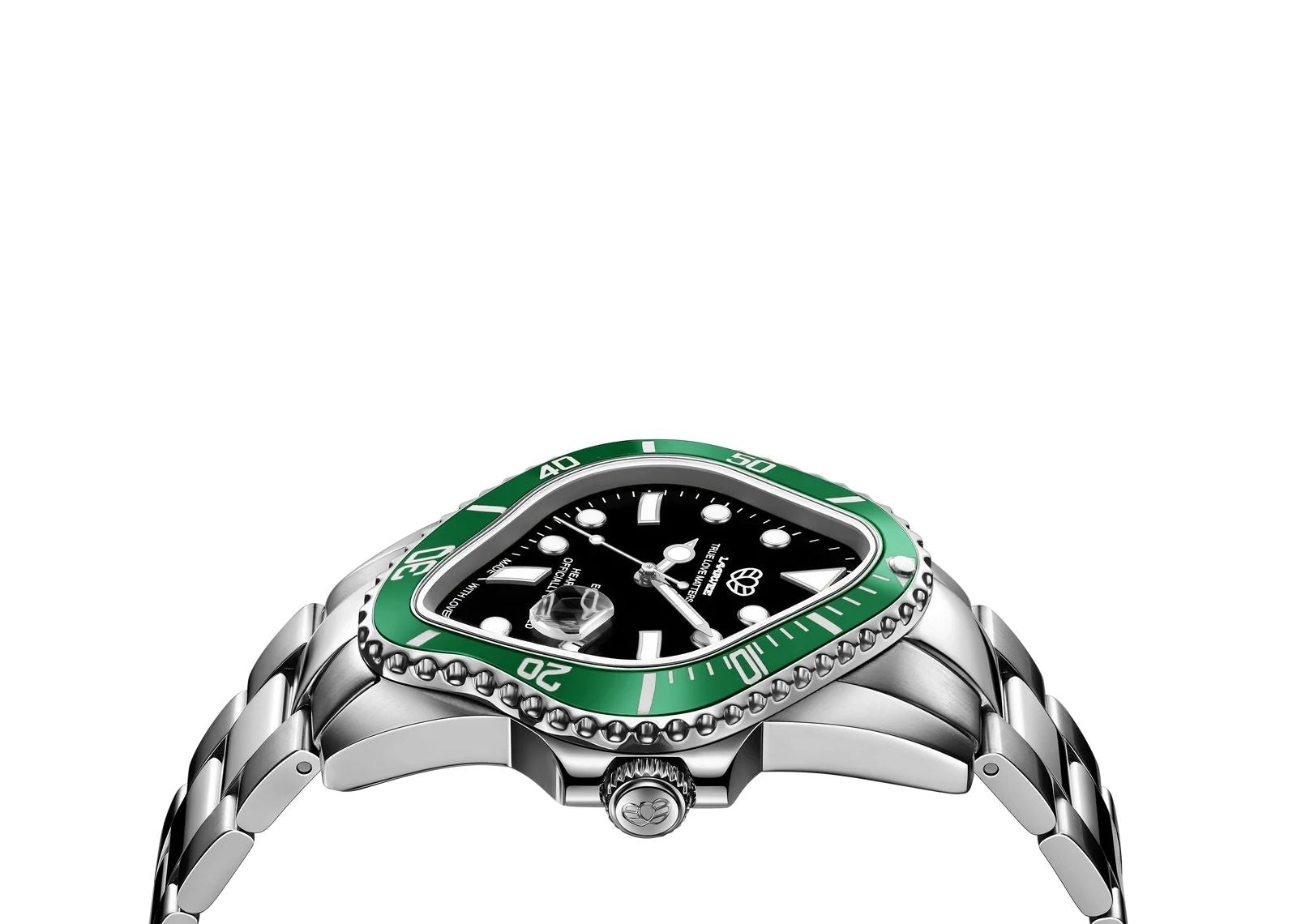 Laarvee Silver Precision Steel Green & Black