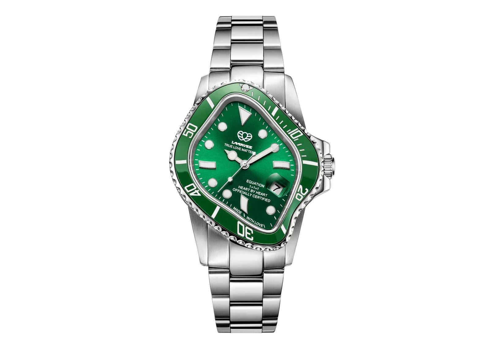 Laarvee Silver Precision Steel Green & Green