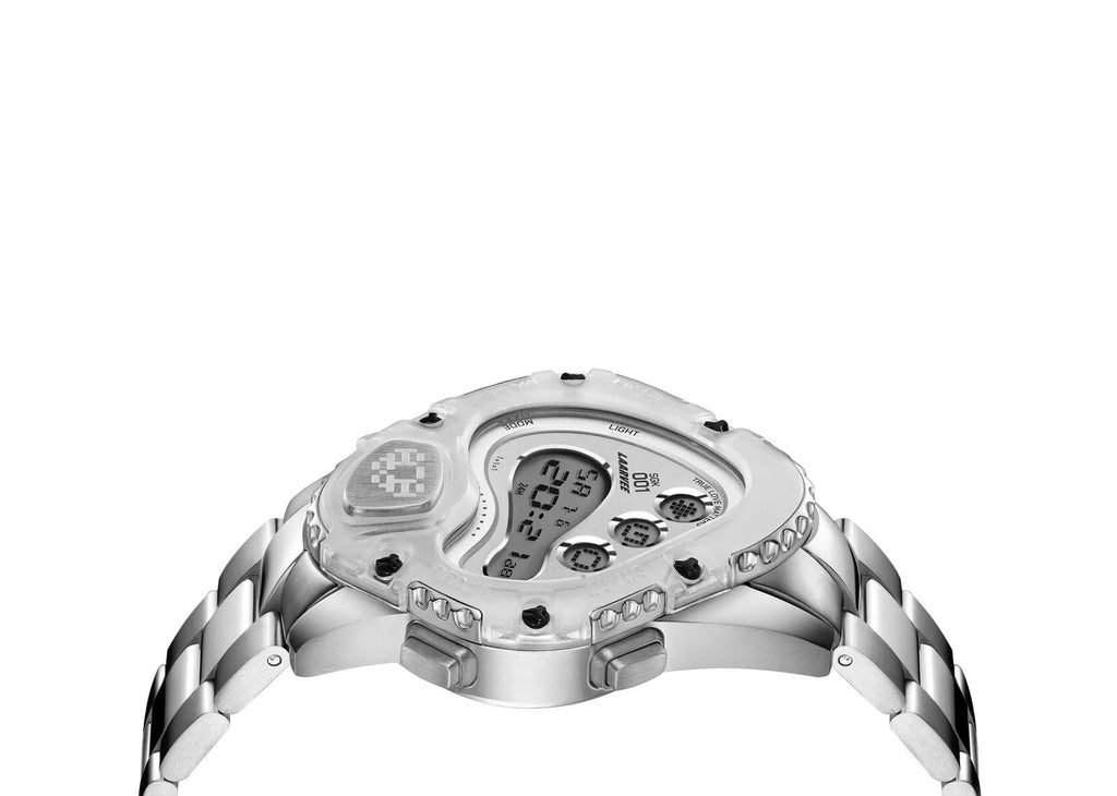 Laarvee Sinngouki Silver Precision Steel White & White