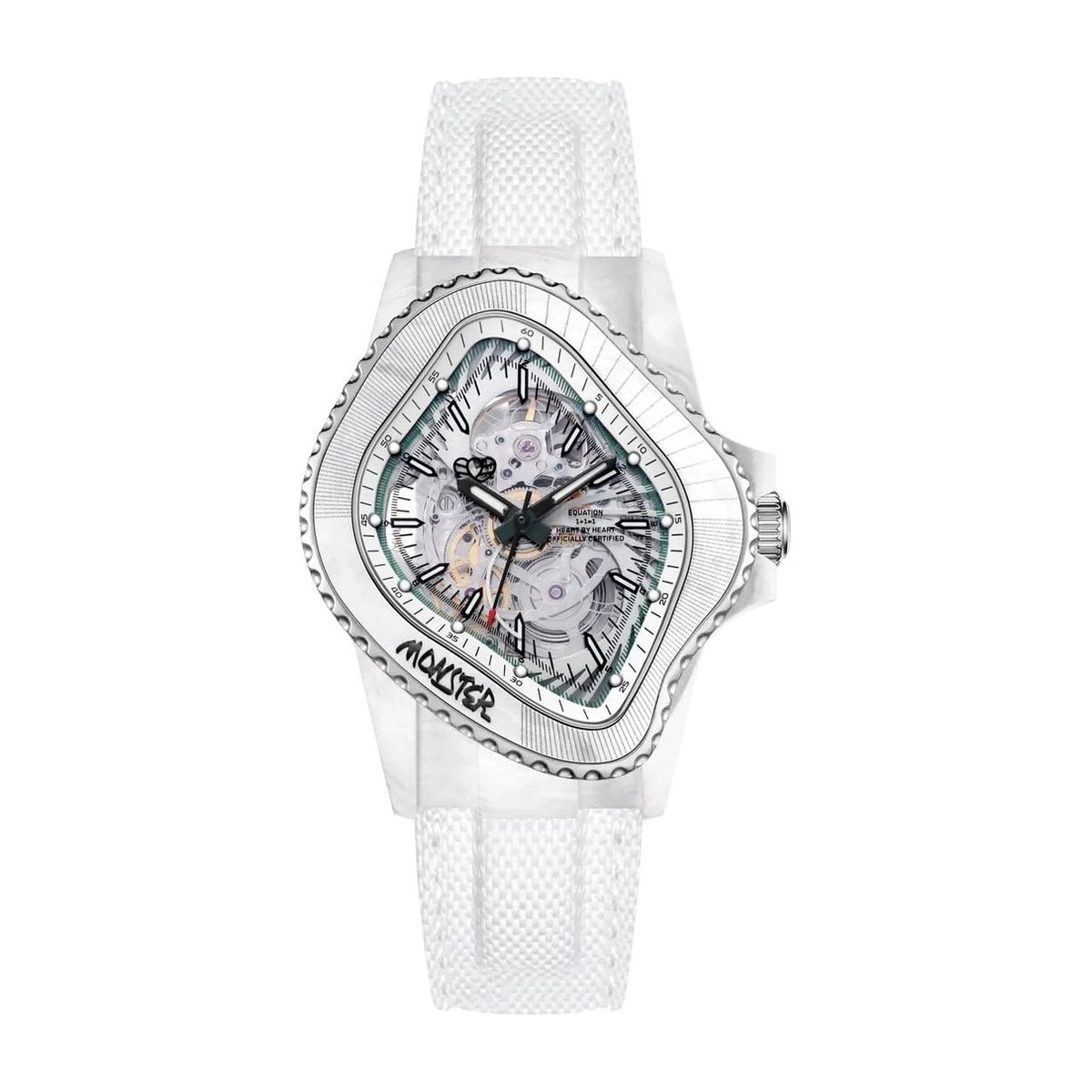 Laarvee White Glass Carbon Fiber Resin Composite White