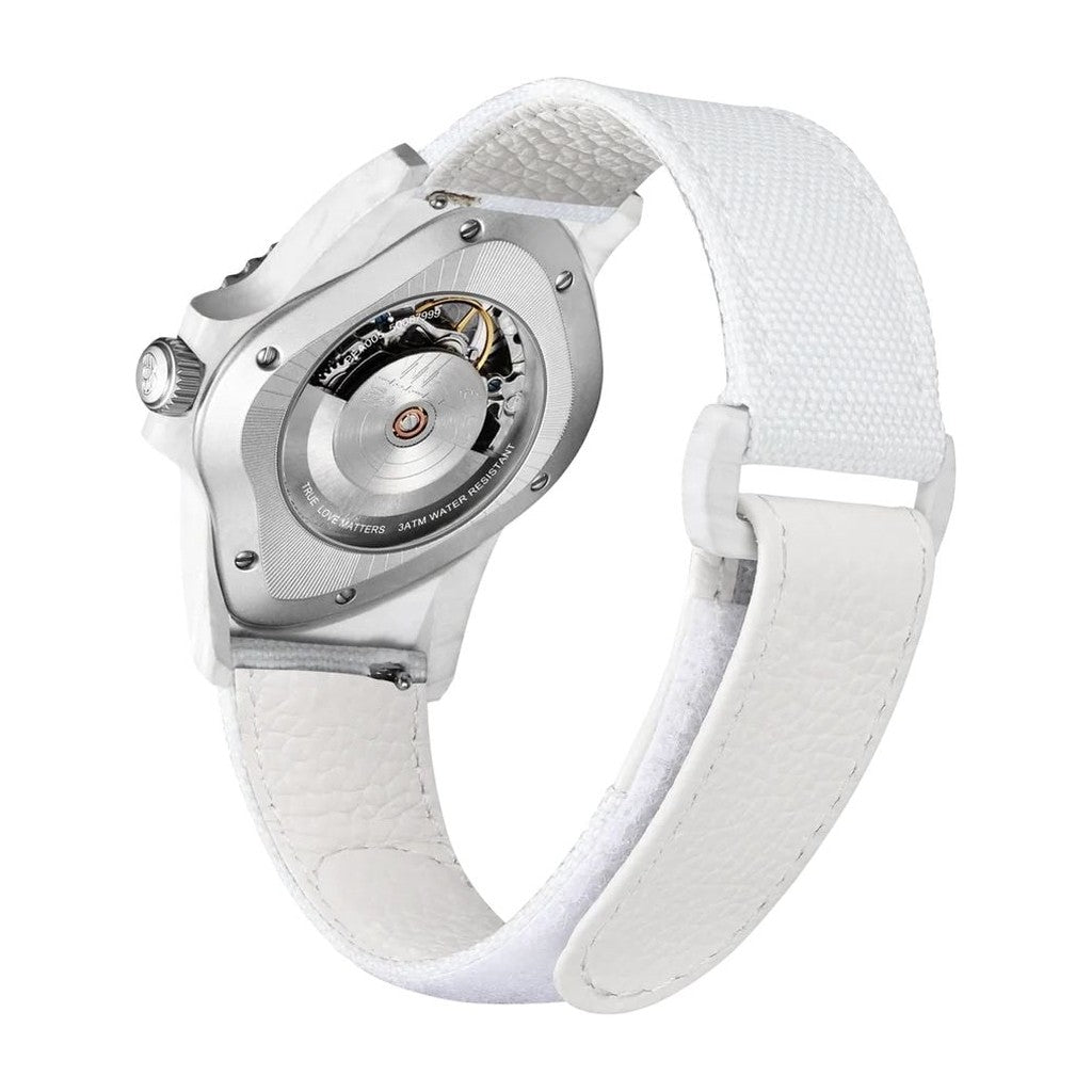 Laarvee White Glass Carbon Fiber Resin Composite White