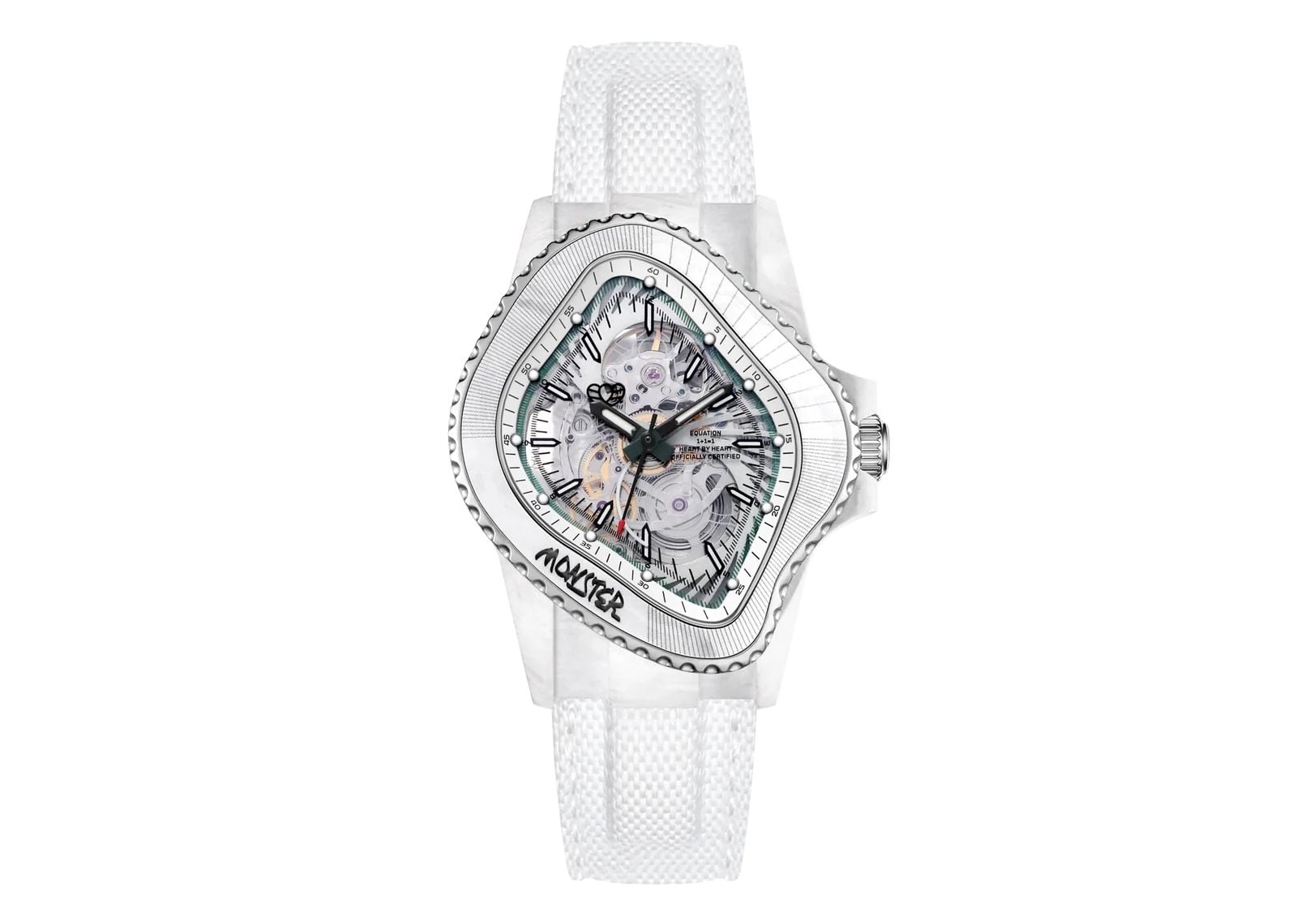 Laarvee White Glass Carbon Fiber Resin Composite White