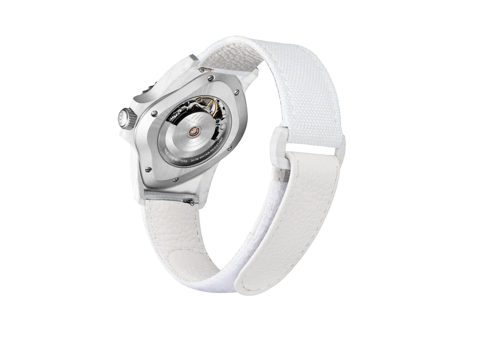 Laarvee White Glass Carbon Fiber Resin Composite White