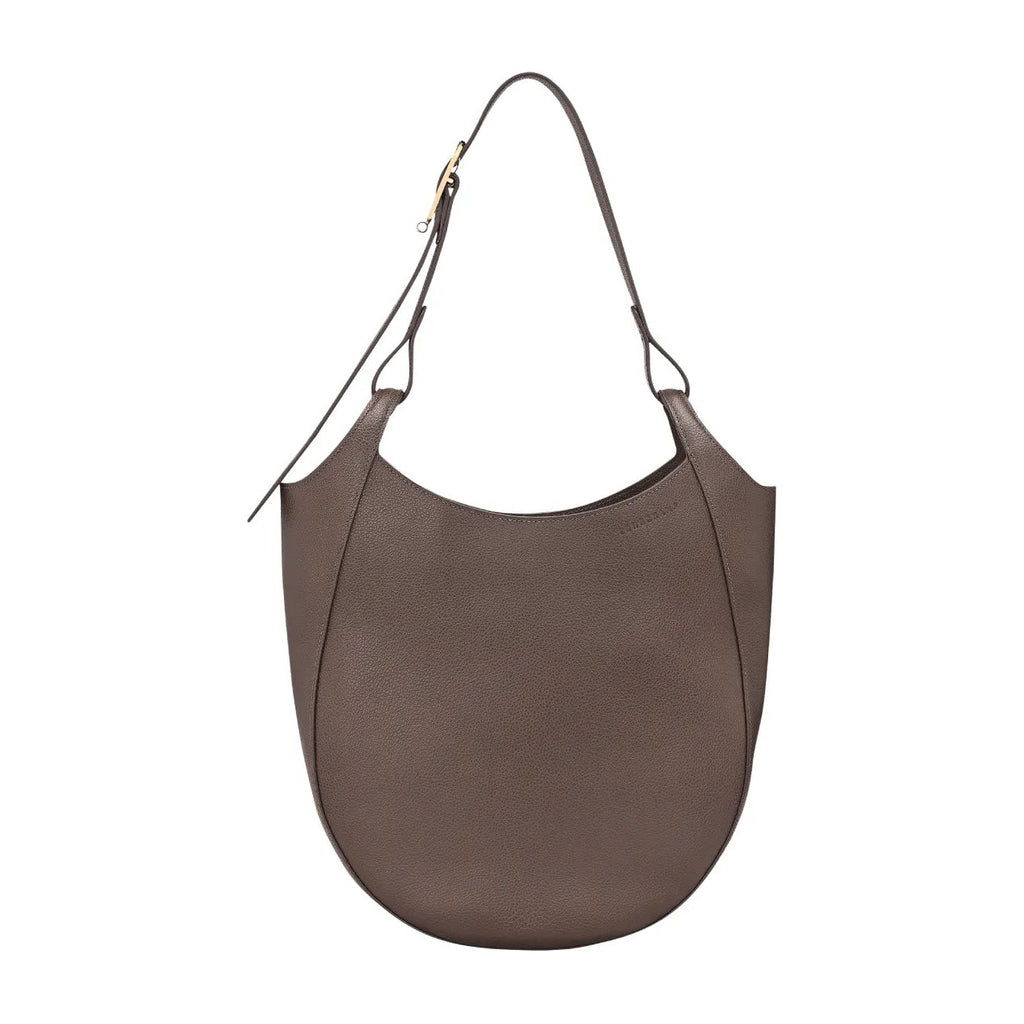 Longchamp Le Foulonné Lare Hobo Bag Taupe