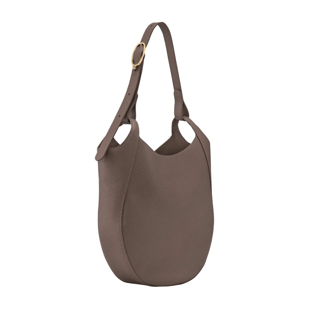 Longchamp Le Foulonné Lare Hobo Bag Taupe