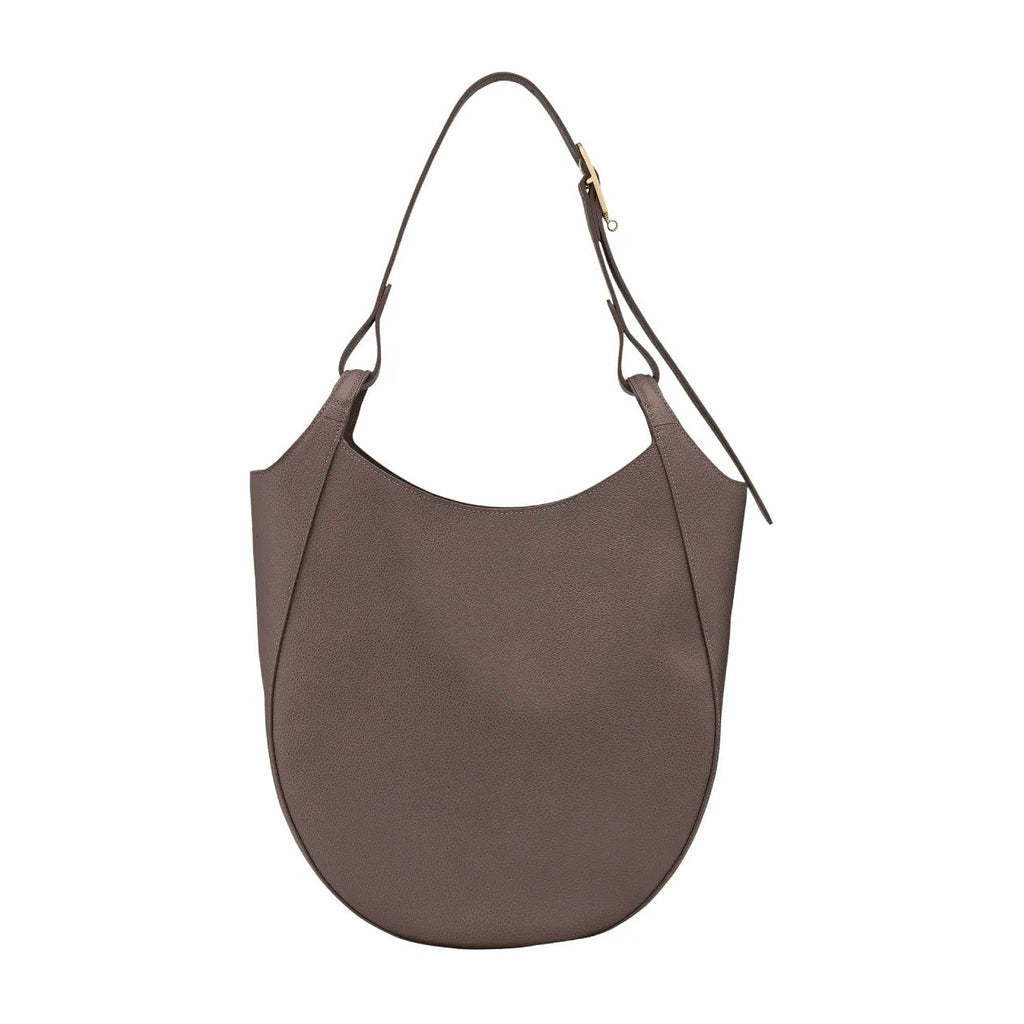 Longchamp Le Foulonné Lare Hobo Bag Taupe