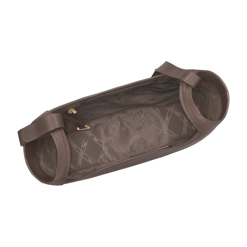 Longchamp Le Foulonné Lare Hobo Bag Taupe