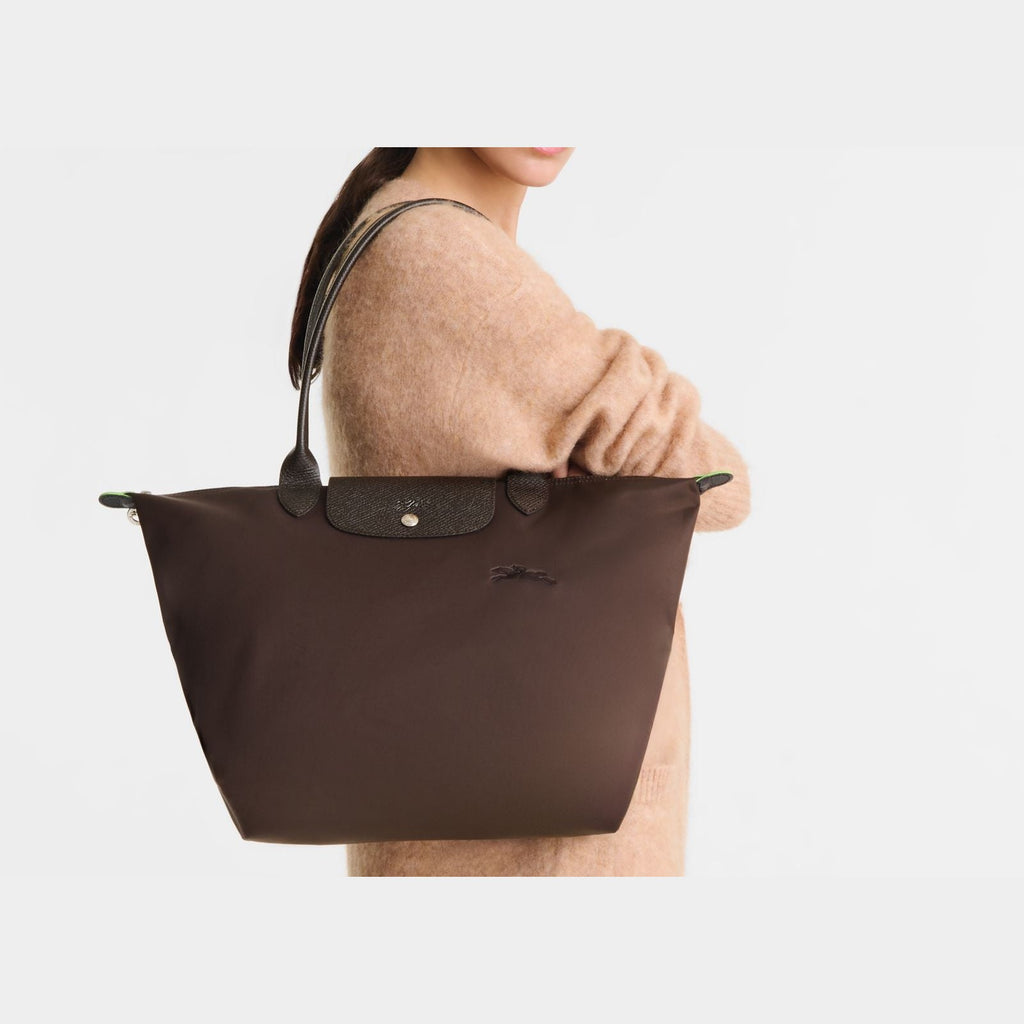 Longchamp Le Pliage Green Large Tote Bag Mocha