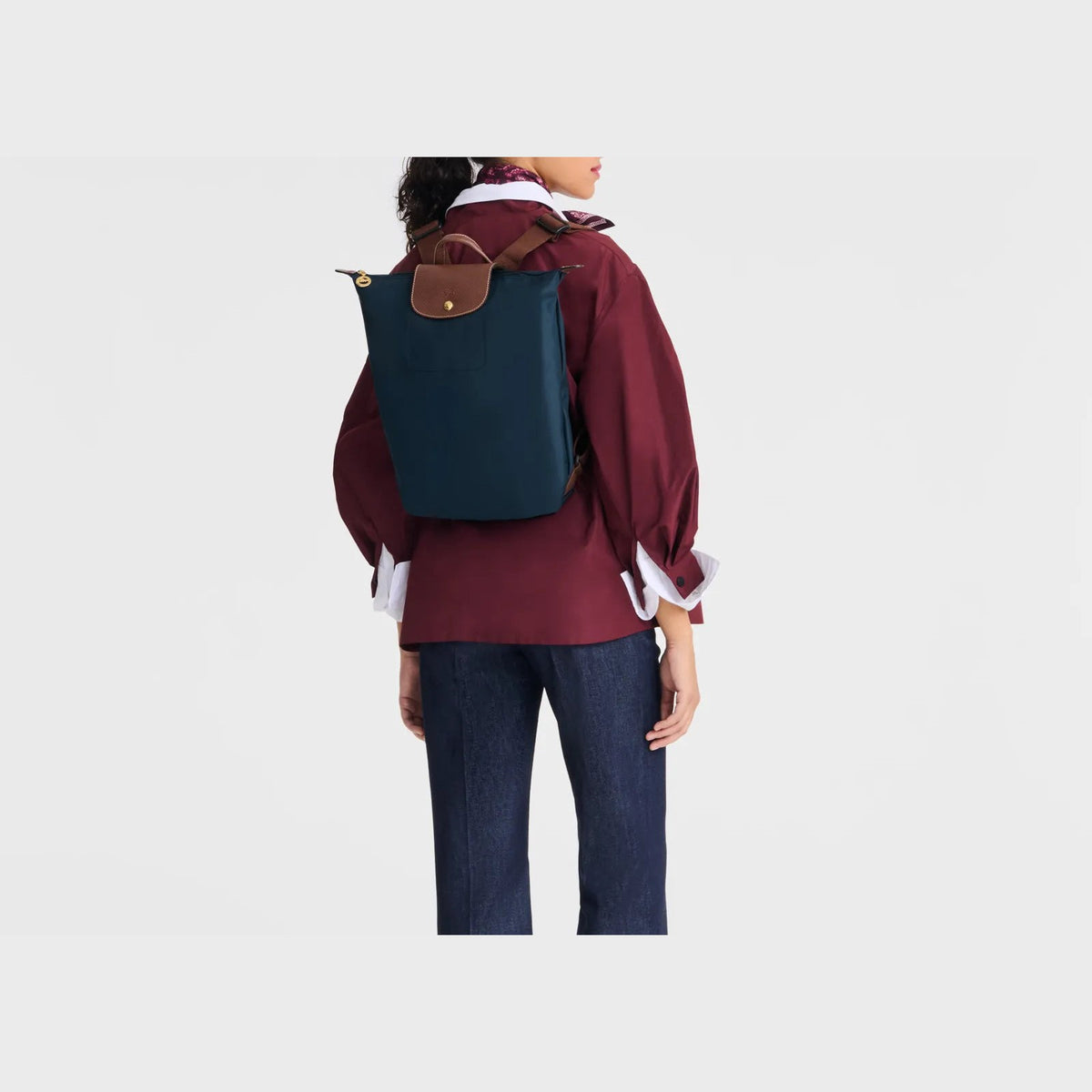 Longchamp Le Pliage Original M Backpack Navy