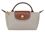 Longchamp Le Pliage Original Pouch with handle Pebble
