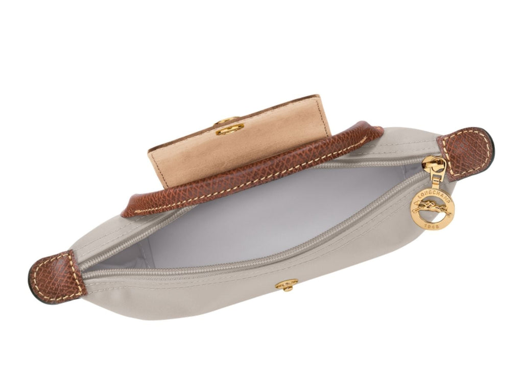 Longchamp Le Pliage Original Pouch with handle Pebble