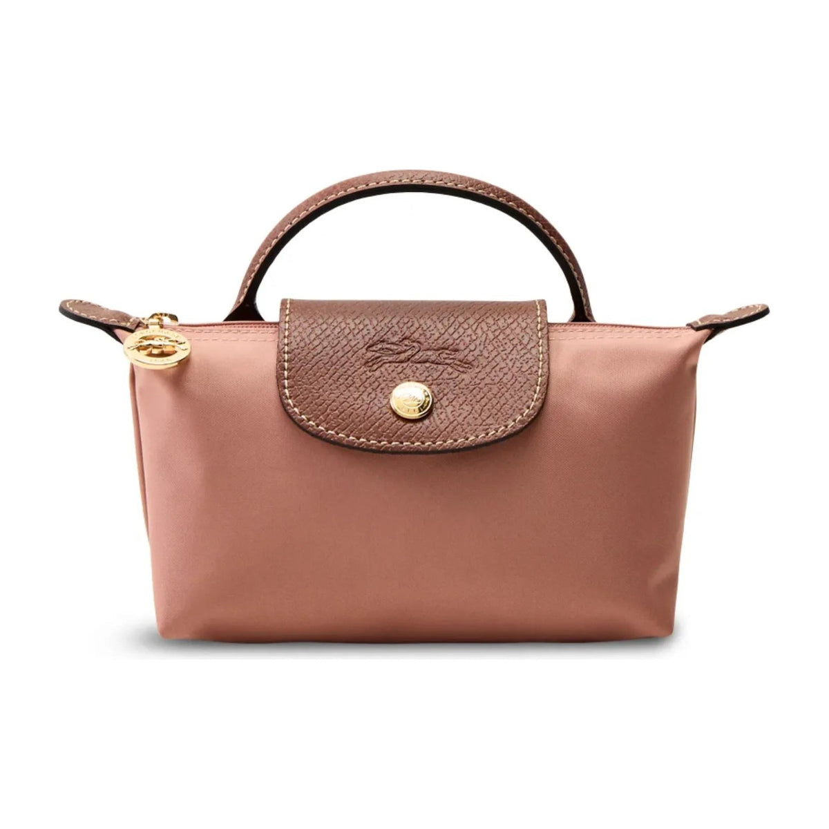 Longchamp Le Pliage Original Pouch with handle Pink Tea