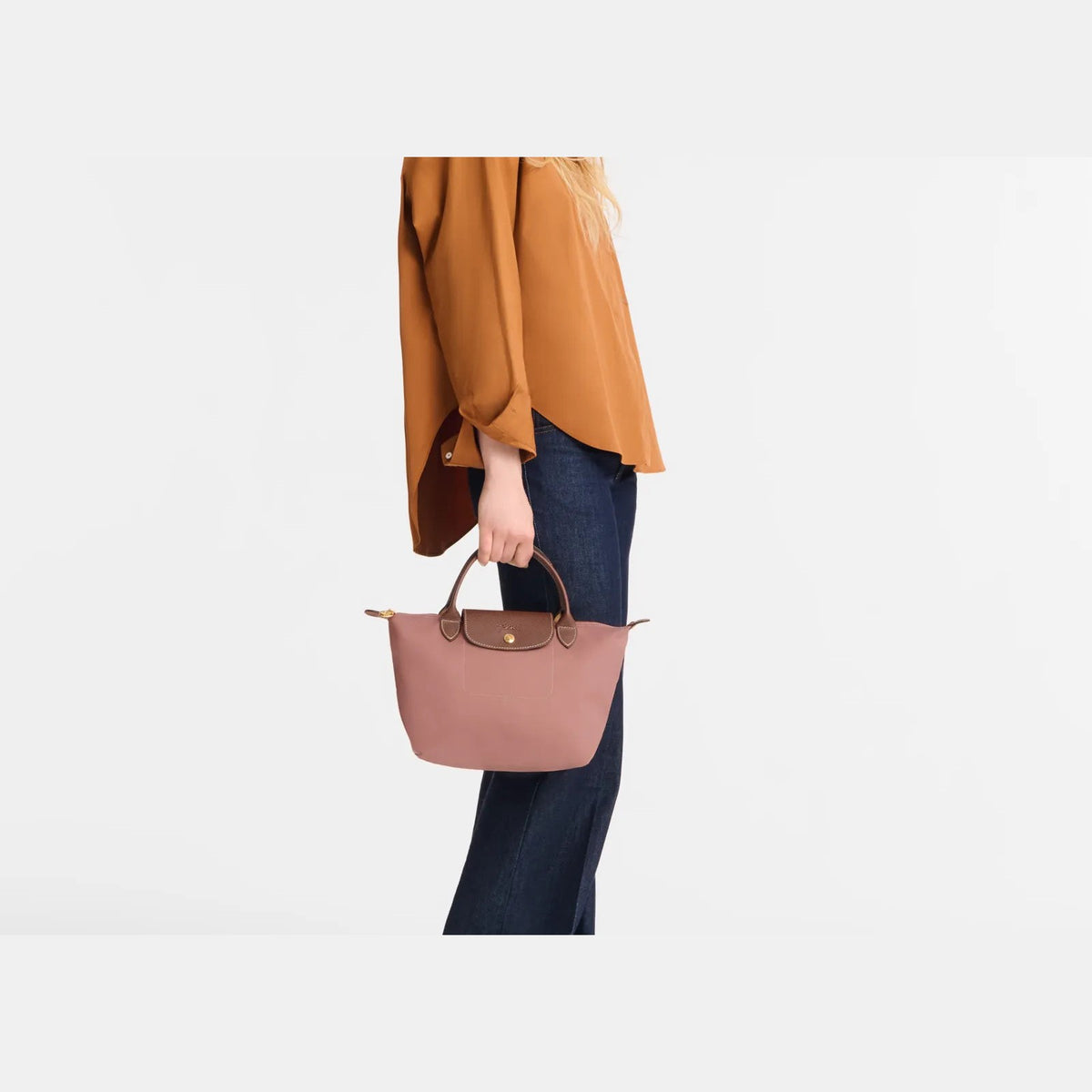 Longchamp Le Pliage Original Small Handbag Pink Tea