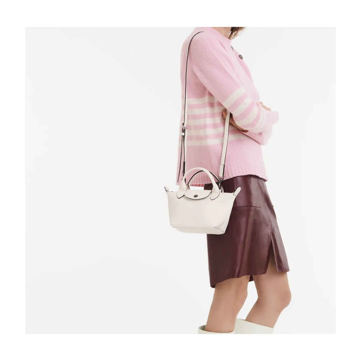 Longchamp Le Pliage Xtra XS Handbag Ecru