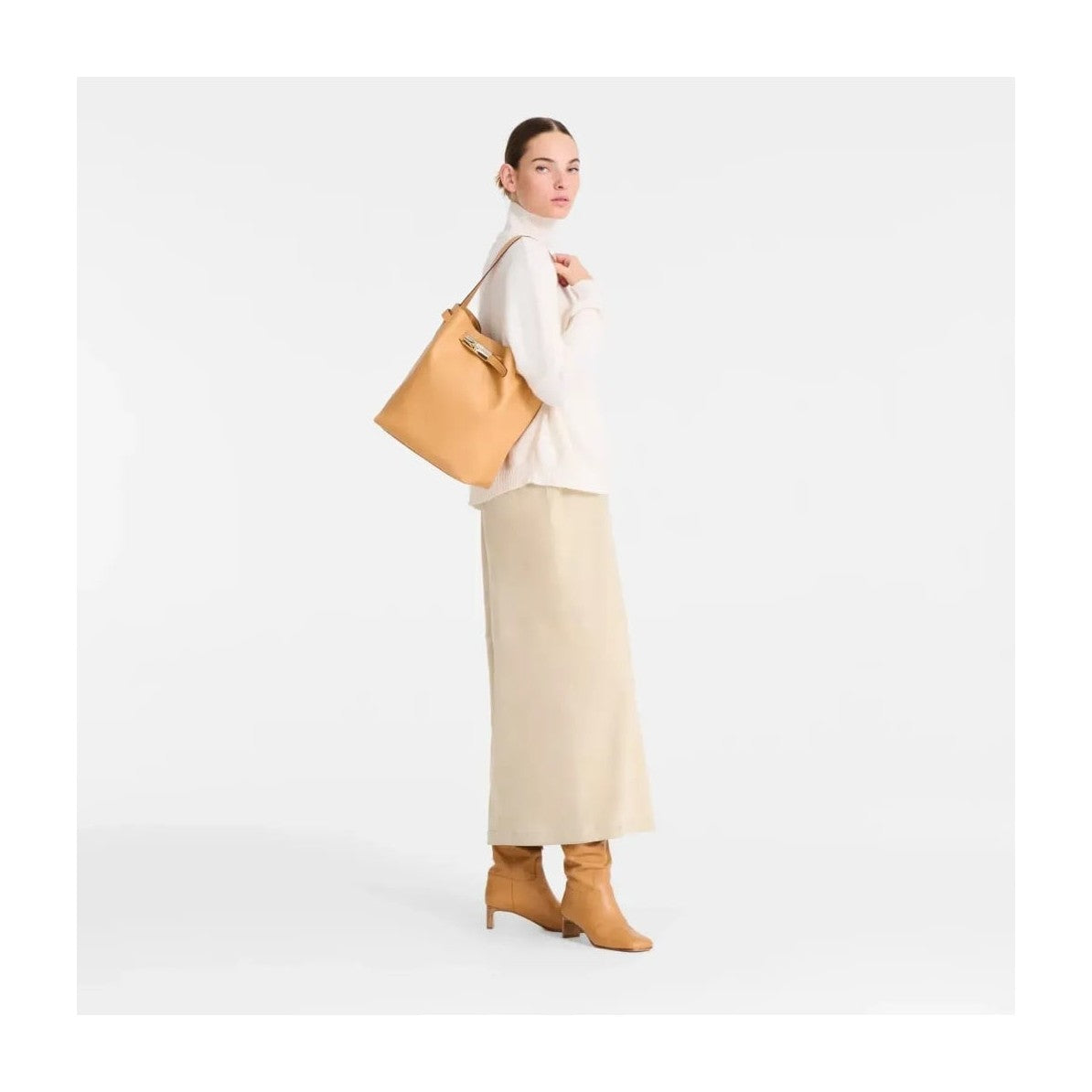 Longchamp Le Smart L Shoulder Bag Vegetal