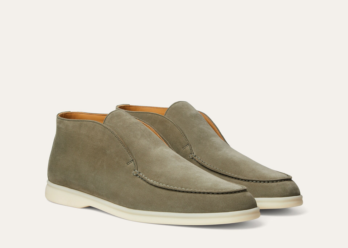 Loro Piana Open Walk Ankle Boot Suede Cucunci
