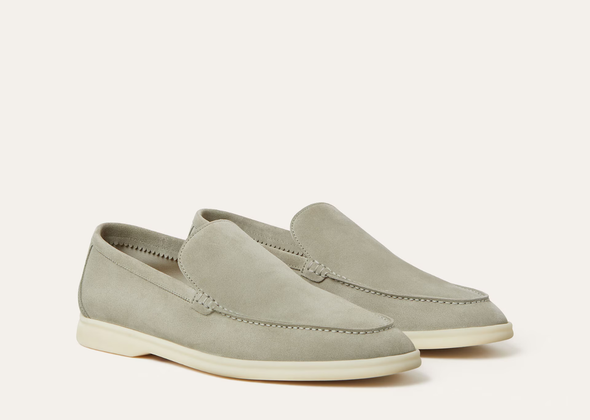 Loro Piana Summer Walk Loafer Suede Wild Desert Sage