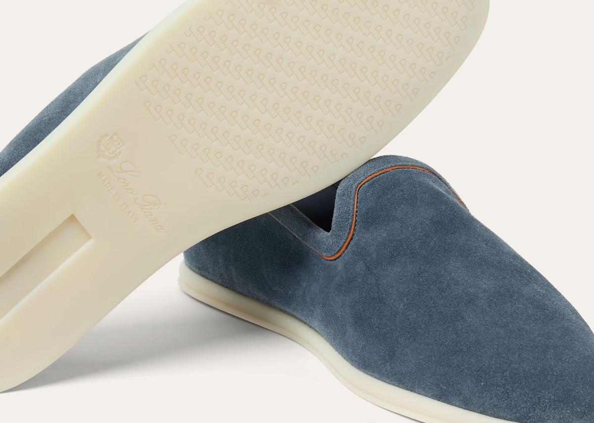 Loro Piana Venice Walk Loafer Suede Black Figs