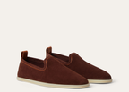 Loro Piana Venice Walk Loafer Suede Deep Mogano
