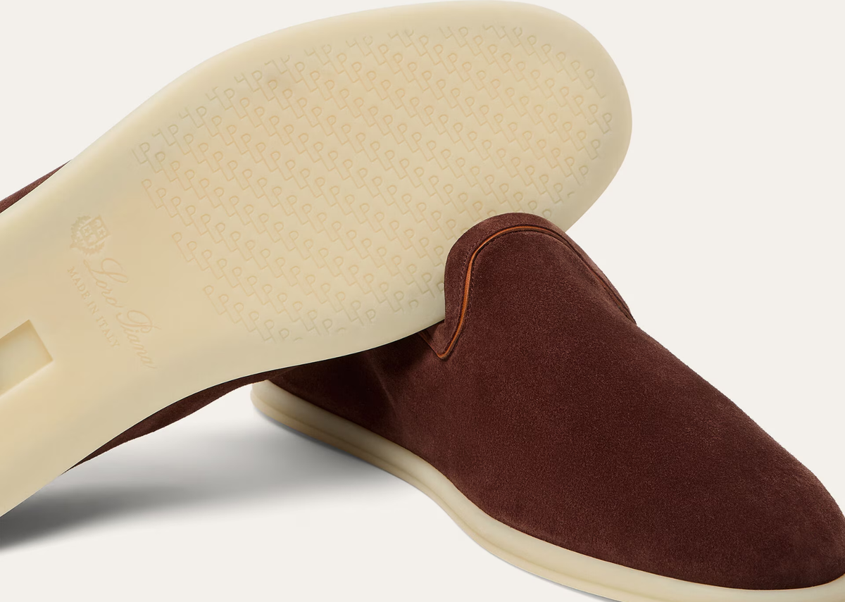 Loro Piana Venice Walk Loafer Suede Deep Mogano