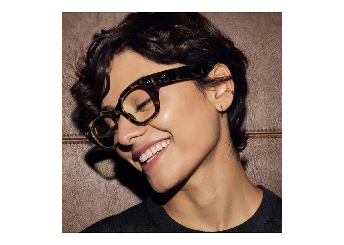 Meta Capri AI Smart Glasses Clear Lens Espresso Tortoise