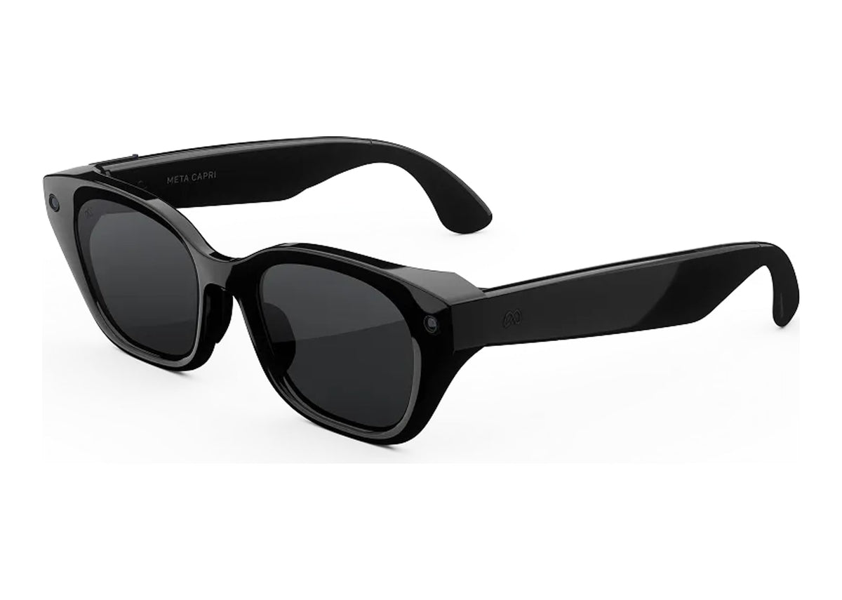 Meta Capri AI Smart Glasses Grey Lens Classic Black