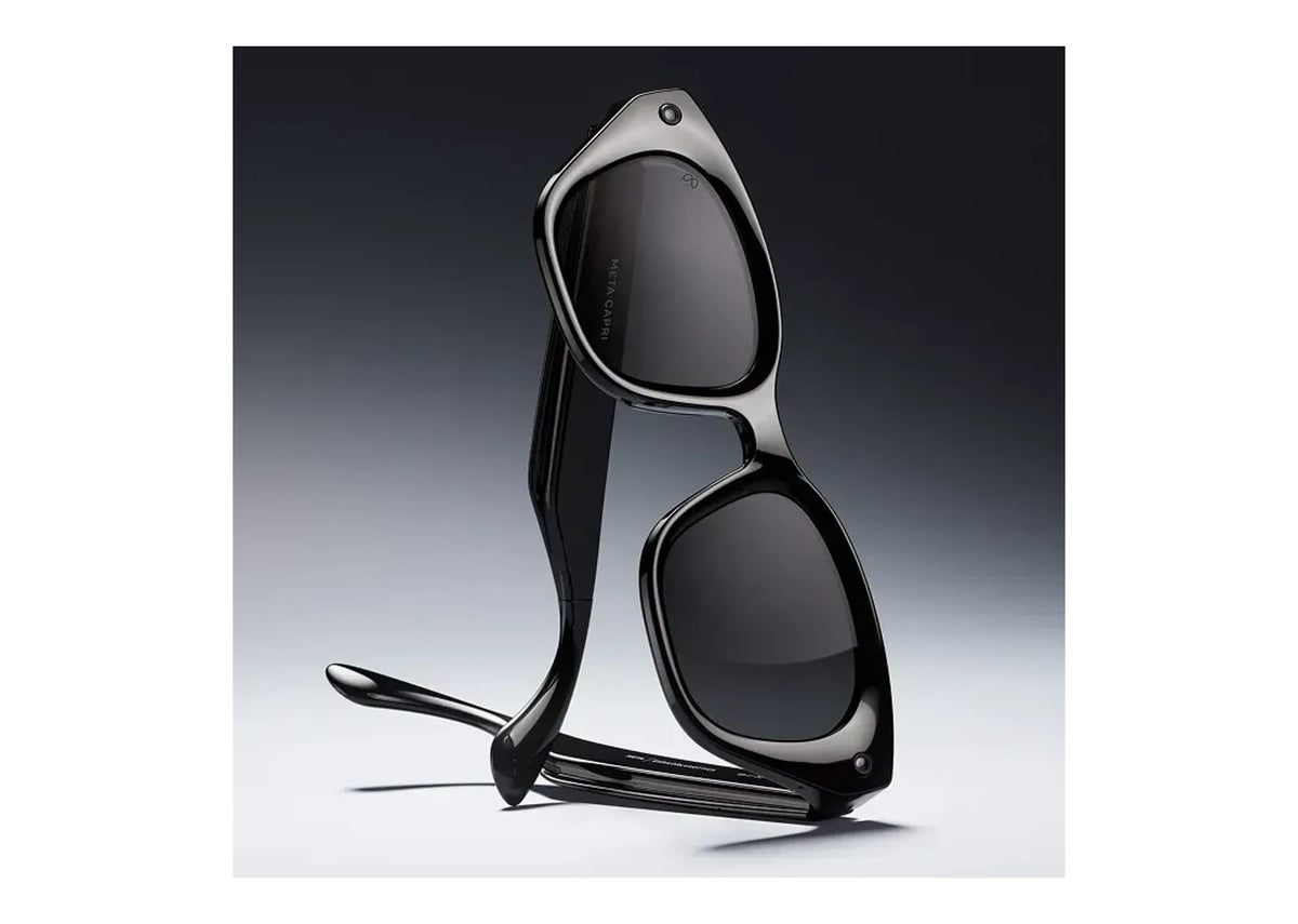 Meta Capri AI Smart Glasses Grey Lens Classic Black