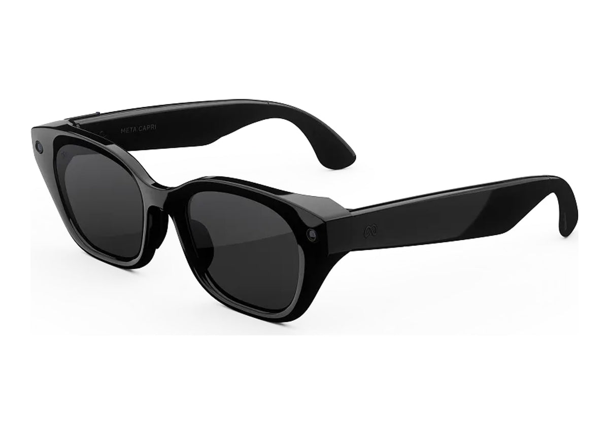 Meta Capri AI Smart Glasses Transitions Grey Lens Classic Black