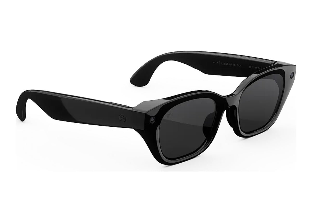 Meta Capri AI Smart Glasses Transitions Grey Lens Classic Black