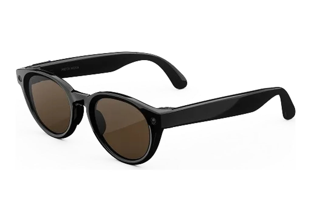 Meta Nova AI Smart Glasses Brown Lens Classic Black