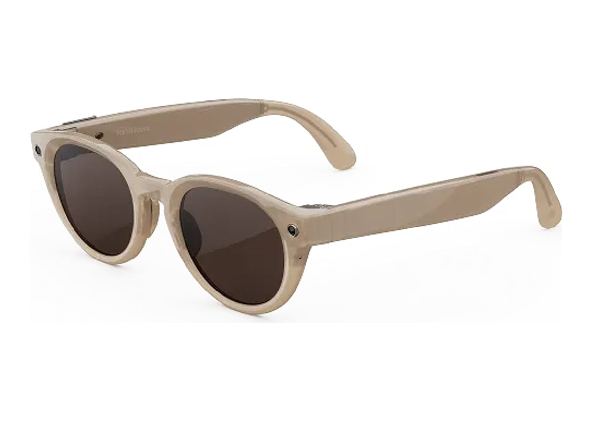 Meta Nova AI Smart Glasses Chocolate Lens Sandstone