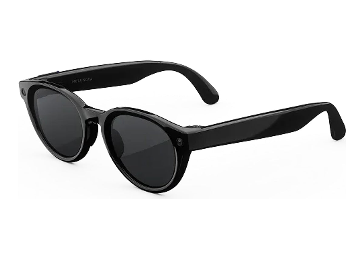 Meta Nova AI Smart Glasses Polarized Grey Lens Classic Black