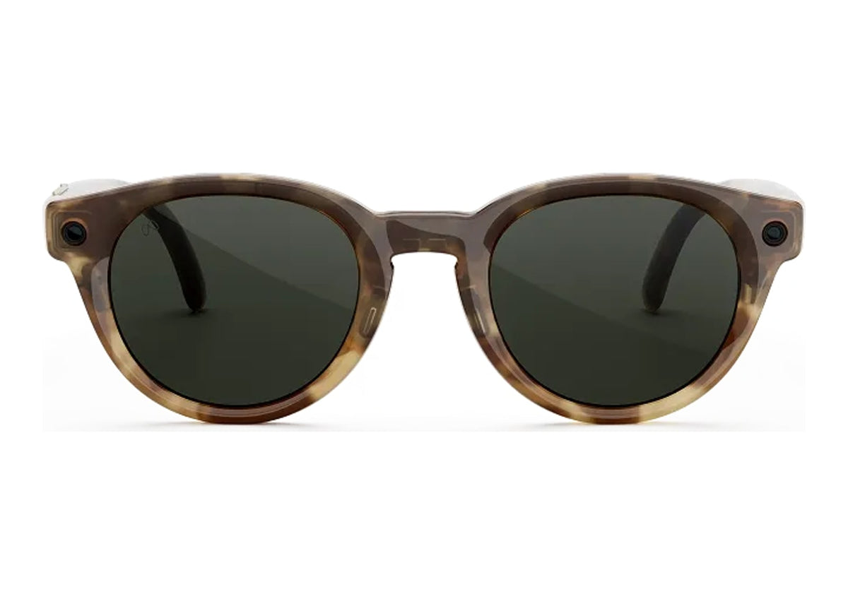 Meta Nova AI Smart Glasses Transitions Graphite Green Lens Honey Tortoise