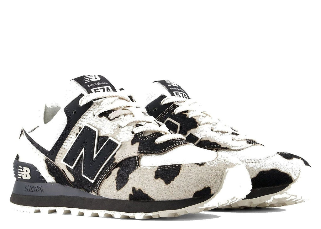 New Balance 574 Cow Print Black Linen (W)