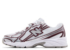 New Balance 740 White Burgundy Silver