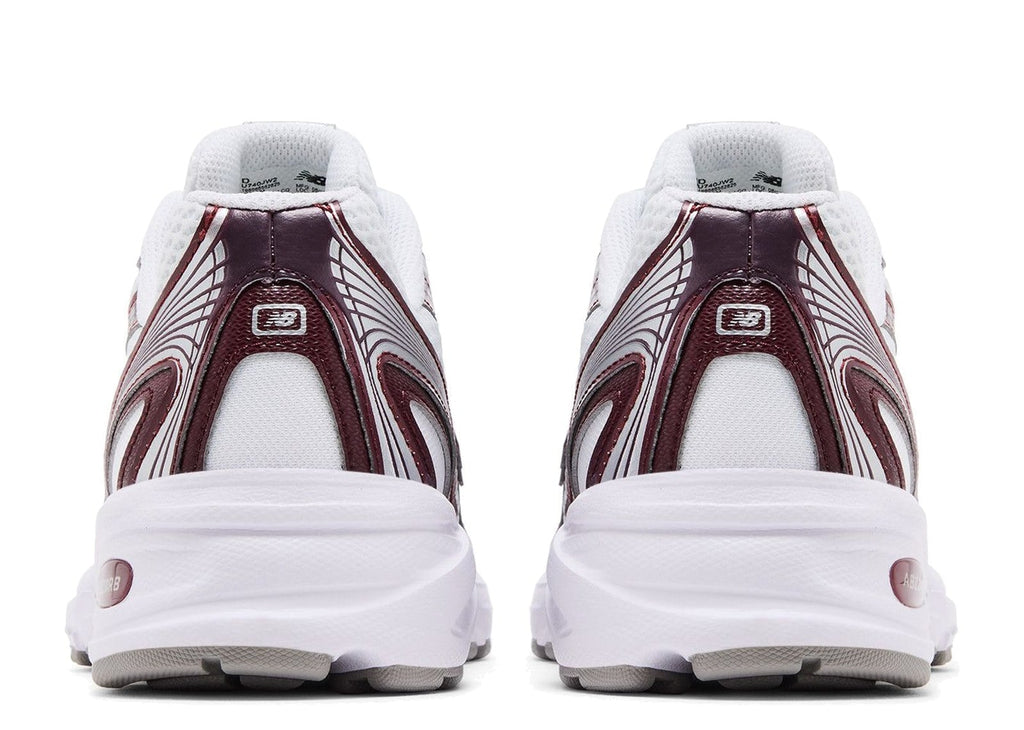 New Balance 740 White Burgundy Silver