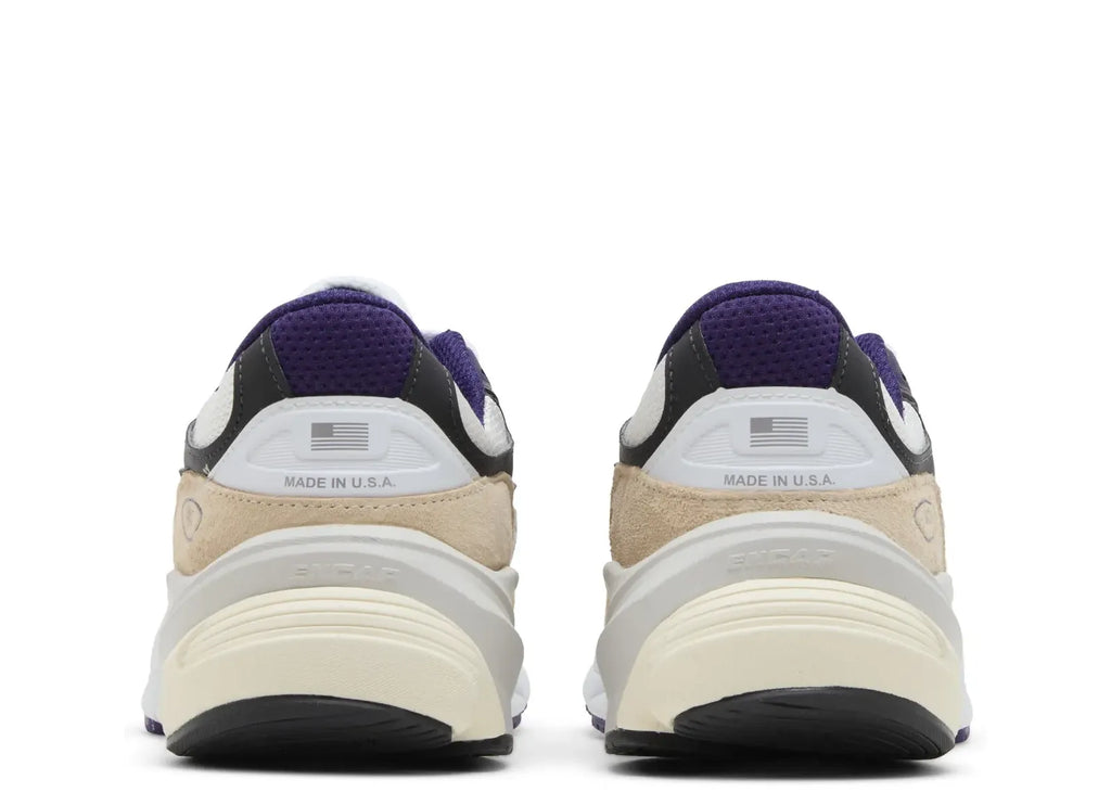 New Balance 990 v 6 Mi USA Teddy Santis White Black Plum